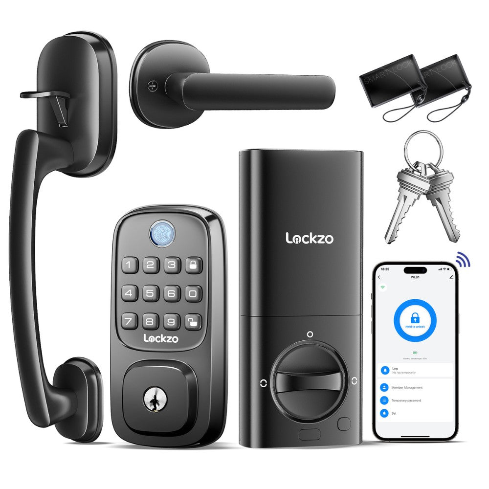 Smart Door Lock with Handle And Built-in WiFi