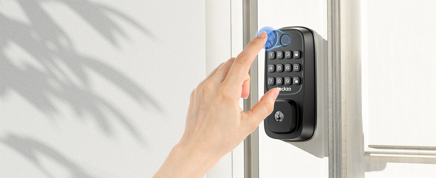 Smart Door Lock with Handle And Built-in WiFi