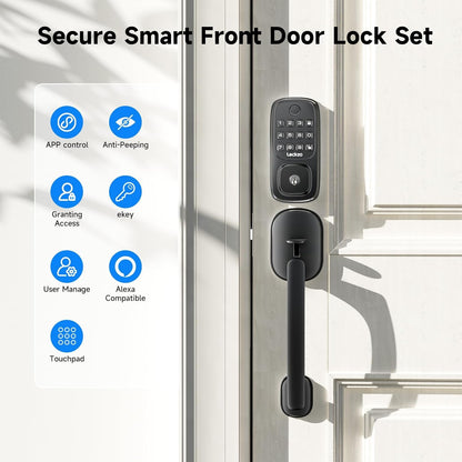 Smart Door Lock with Handle And Built-in WiFi