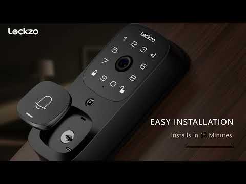 Lockzo AL501 Video Smart Lock with Doorbell Built-in WiFi Camera