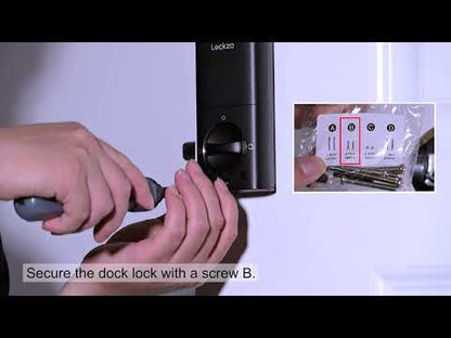 Lockzo WL01 Smart Door Lock with Handle and Built-in WiFi – GRAB Your FREE $14.99 Value EBL 4 AA Lithium Battery Set